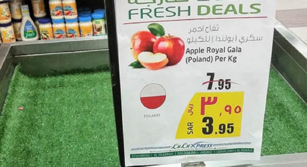 Polskie jabłka w Arabii Saudyjskiej
