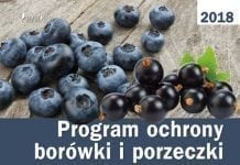 Program ochrony borówki i porzeczki oraz truskawki i maliny na rok 2018