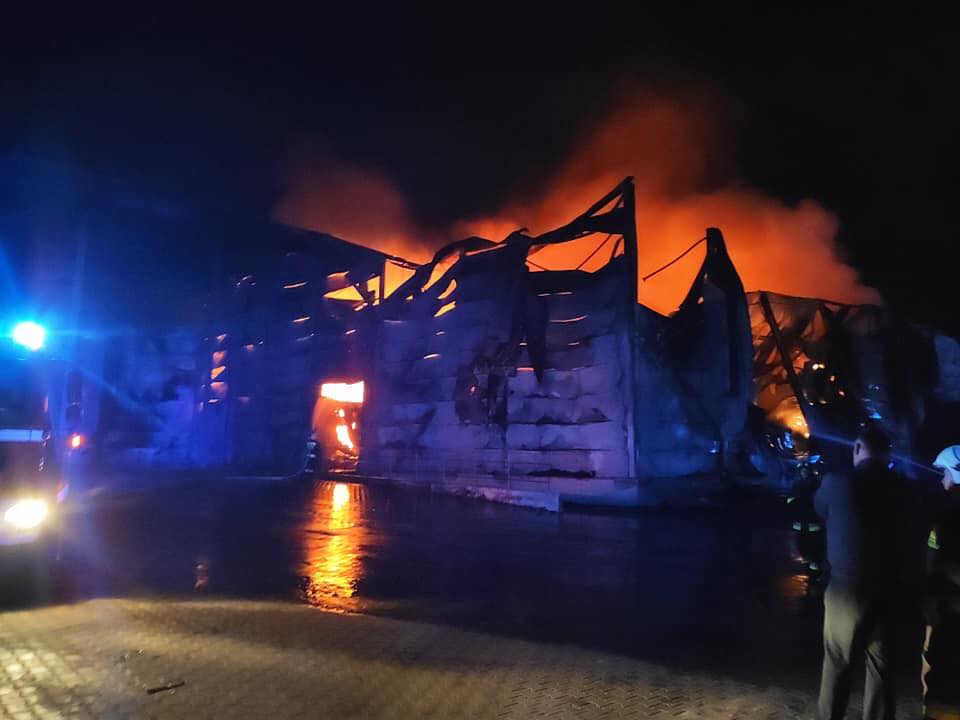 Pożar budynków grupy Topsad