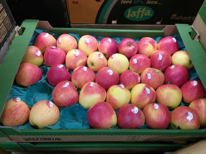 Jabłka Gala w markecie