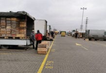 Bronisze 29.12.2020 – sadownicy wracają z towarem
