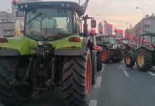 protest rolników w stolicy