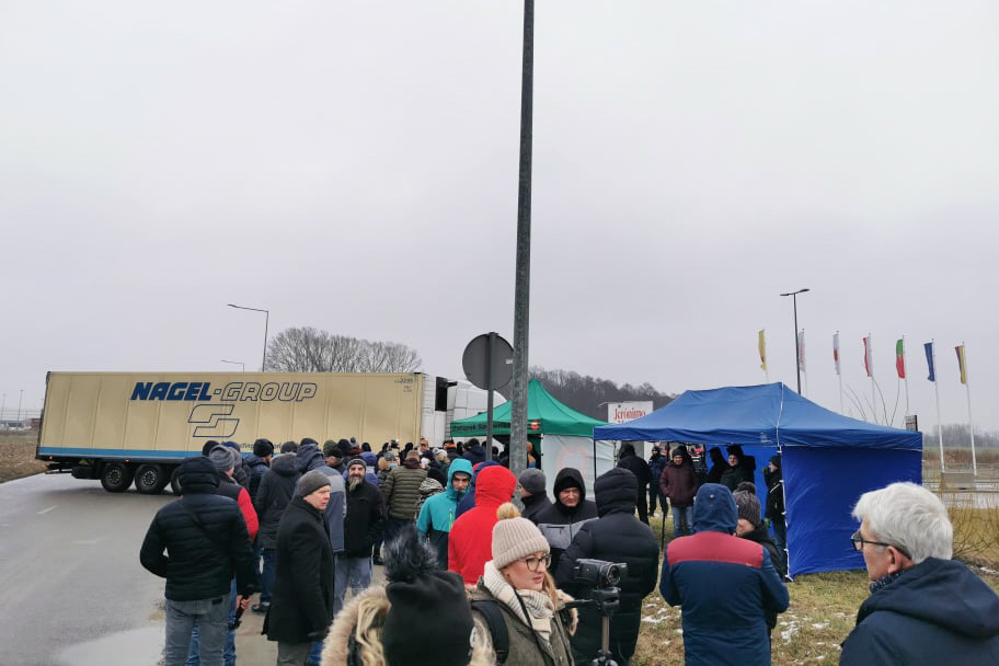 protest sadowników