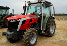 Nowy ciągnik sadowniczy Massey Ferguson 3SP. Pokazy we Francji [Video]