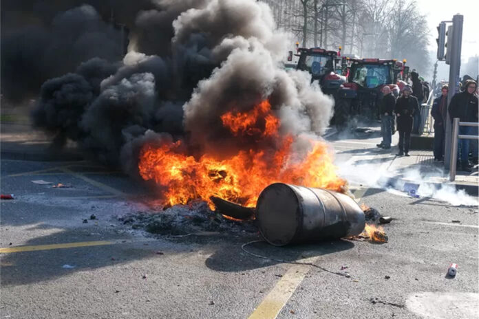protest bruksela
