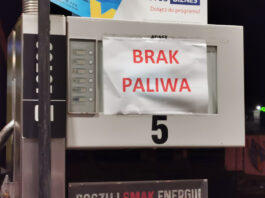 brak paliwa
