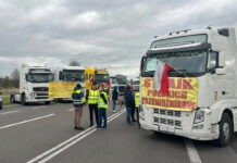 strajk przy granicy z Ukraina