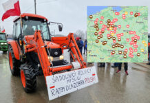 Mapa rolniczych protestów 20.02.2024 – gdzie będą utrudnienia?